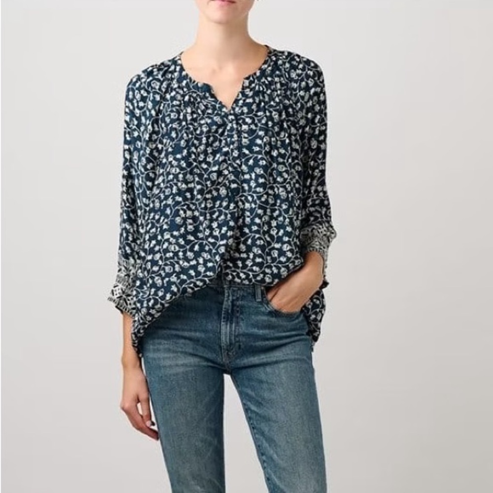 Natalie Martin Silk Remy Floral Top L